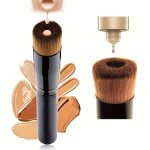 Foundation Brush Flat Top Brush Makeup Brush For Blending Liquid Cream And Perfect Powder Cosmetics - Buffing Stippling Conceale