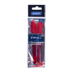 Marlin Tri-gel Ink Pens 2'S Red 0.7MM Pack Of 12