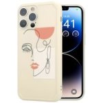 Abstract Line Art Case Cover For Iphone - Orange - Apple Iphone 13 Pro