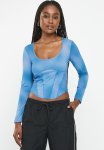 Sheer Long Sleeve Corset - Jelly Blur dark Blue