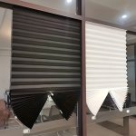 1PC Cordless Light Filtering Blackout Curtain Pleated Curtain Pleated Window Shades Curtain Temporary Portable Window Cover For