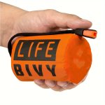 1PC Emergency Sleeping Bag Survival Bivy Sack Emergency Blanket Survival Gear For Outdoor Hiking Camping
