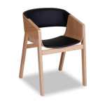 Parker Armchair Natural Oak Or Oak Stained Walnut - Oak Stained Walnut