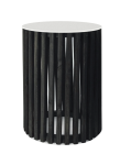 Cassio Side Table Wood And Stone - 50CM Cement