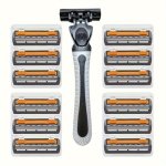 Classic 3-LAYER Stainless Steel Safety Razor With Skin Guard - Smooth Shave Non-slip Grip Replacement Blades Included - Perfect