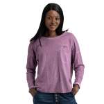 Overdyed Raw-edge Top - Grape L xl