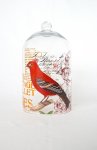 Red Bird Glass Dome 20DX37H