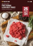 Free Range Lean Beef Mince 1KG