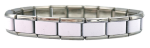 9MM White Italian Charm Starter Bracelet Discontinued