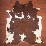 Aa Grade Cow Hide 396 Brown white XL - Extra Large Brown white Panelled