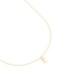 Goldair Gold Plated Brass Cubic Zirconia Letter Z Necklace
