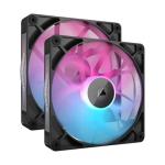 Corsair RX140 Rgb Icue Link 140MM Pwm 1700 Rpm Black Chassis Fan – Twin Pack & System Hub