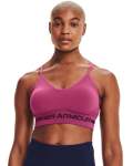 Women's Ua Seamless Low Longline Sports Bra - Pink QUARTZ-678 XL