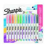 Sharpie S-note Creative Marker Highlighter Assorted Colours 12 Pack