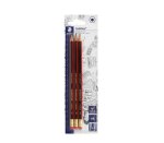 Staedtler Tradition Pencils With Eraser Hb Blister 3