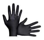 Black Nitrile Disposable Gloves S 100