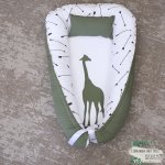 Baby Nest Baby Sleeping Pod Arrow And Giraffe Green