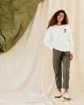 Trackie Sweater - Milk Quilt - 44 Xxxxlarge