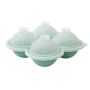 - 4 Ice Balls Maker Mold With Funnel-shaped Lid