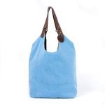 Amalfi Sky Blue Tote Bag - Sky Blue Canvas