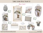 Cot Duvet Bedding Safari Simple Safari Beige Splash Set