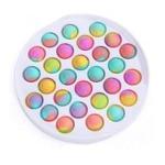 4AKID Plastic Large Round Fidget Popper - Rainbow