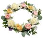 Artificial Round Rose Flowers Art Display Nest Form 2048010