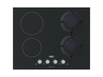 Defy 65CM Black Glass Dual Fuel Hob - DHG606