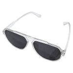 Habitatpotch Luciano Sunglasses Clear Frame Black Lens