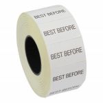 26 X 16 Mm White Best Before Labels For Judo 26 Gun 36 Rolls Per Box