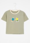 PoP Candy Printed Tee - Olive Green