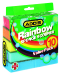 Addis Sponge Scourers Rainbow 10 Pack 90235