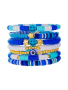 7PCS Cute Kids Bracelet Set With Smile & Star Charms