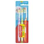 Colgate Extra Clean Toothbrush - Medium - 3 Pack