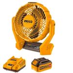Ingco - Lithium Fan 20V With 4.0AH Battery And Charger