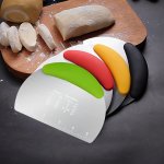 1PC Dough Scraper Stainless Steel Dough Cutter Pastry Chopper Baking Tools Kitchen Gadgets Kitchen Accessories
