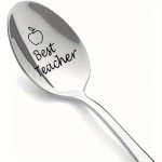 1PC Best Teacher Spoon Gifts For Women Men's Graduation Gifts Students Christmas Birthday Gifts Teachers Retirement Teacher's Da