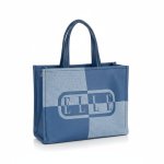 Avant Garde Medium Shopper Bag In Blue - Blue Onesize