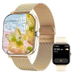 Smart Watch For Women Luxury Gift 2 Straps Health Monitor Fitness Tracker