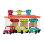 3 Car Garage Shape Sorting Toy Garage With Keys
