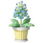 Hyacinthus Potted Plant Building Blocks Set - Blue - 202 Pieces