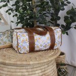 Travel Bag Hospital Bag Duffel Bag Yellow Floral