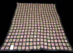 Black Pink & Green Crochet Throw 125X150CM