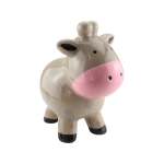 Cow Ceramic Money Bank Grey
