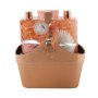 Natures Nourishment Bath Set In Leather Box Vanilla 5PCS