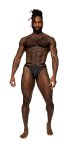 Rude Awakening Ring Strap Thong Black