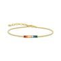 Bracelet Colourful Stones Gold - L19V