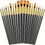 20PCS Acrylic Brushes Brush Set Oil Painting Watercolor Acrylic Brushes Body Face Rock Canvas Artist Brushes Adult Painting Art Crafts Supplies