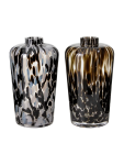 Abstract Speckled Glass Vase 24.5CM - None Brown