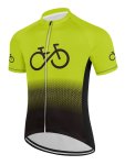 Men's Cycling Jersey: Gradient Bike Graphic Quick Dry Moisture Wicking Breathable Short Sleeves Mtb Mountain Bike Shirt For Biki